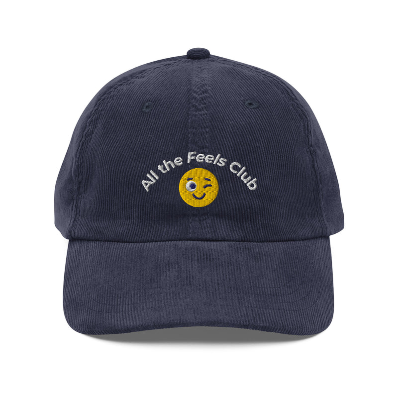 "All the Feels Club" Vintage Corduroy Cap